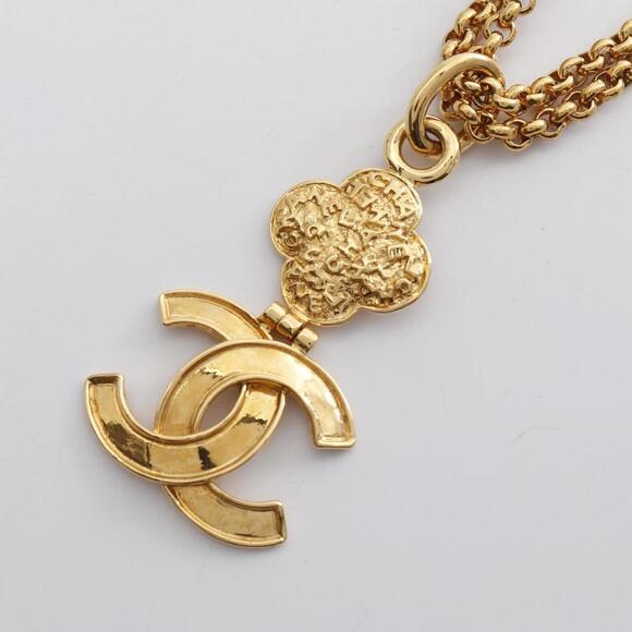 CHANEL Gold Logo Necklace - Picture 2 of 9